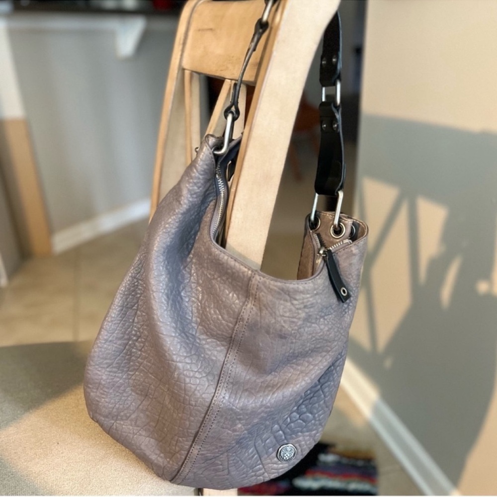 Vince Camuto bubble lamb skin genuine leather hobo purse shoulder bag - Picture 5 of 16